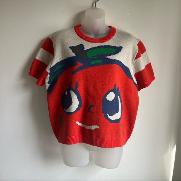 NWT Lazy Oaf - Bad Apple Oversized Sweater - Picture 2 of 13